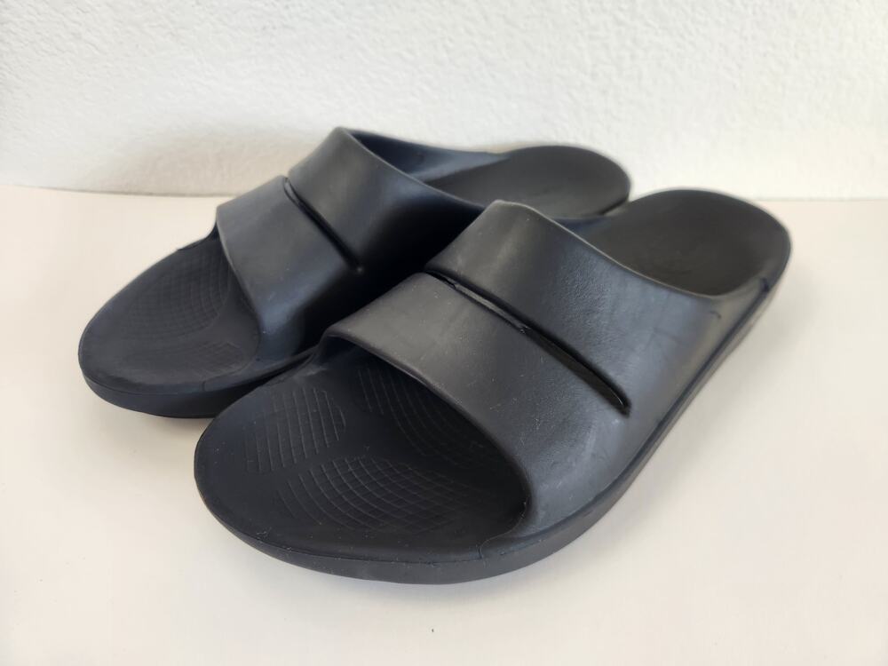 OOFOS Ooahh Recovery Slide Sandals Black Men 13.5